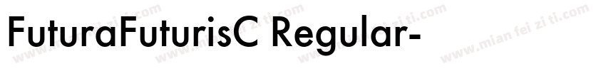 FuturaFuturisC Regular字体转换